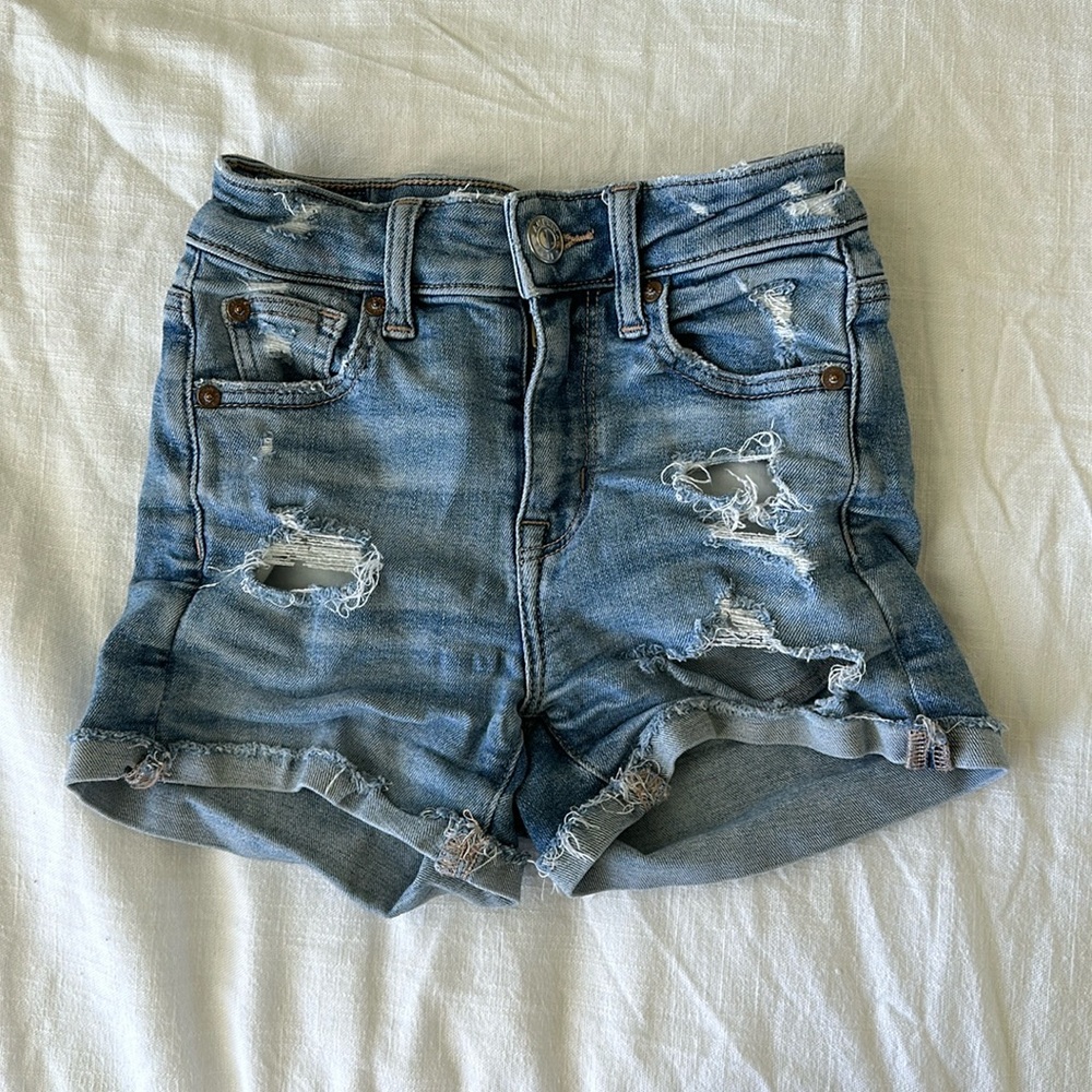 Ripped jeans shorts